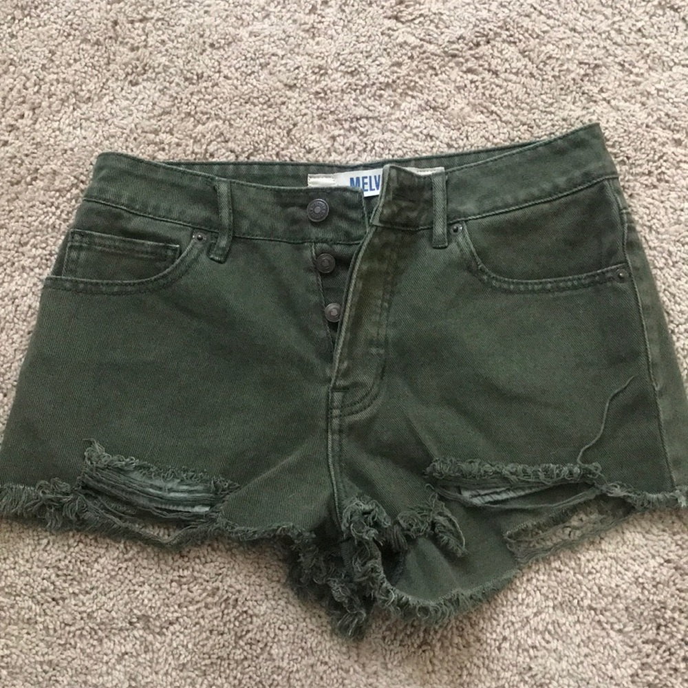 Brandy Melville green shorts